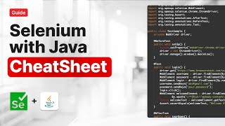 Selenium with Java Cheat Sheet