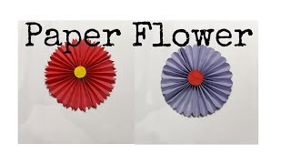 How To Make Paper Flower II Flower with Paper II Easy Paper Flower II