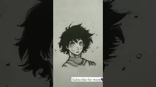 How to draw anime face in 3/4 view!!🔥 - #shorts #animeart