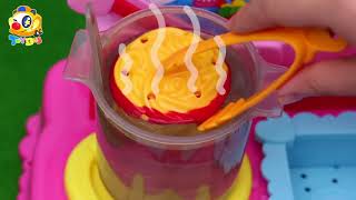 Panda Kiki and Miumiu's Noodle Cooking Competition | Play Dough for Kids | Kids Toys | ToyBus HD EP1