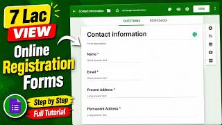 How to create online registration form using google docs Forms