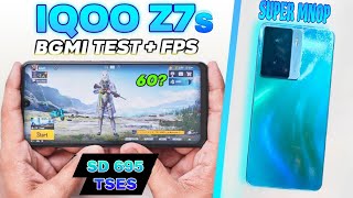 IQOO Z7S Bgmi test || iqoo Z7S Pubg gyro test, Fps test, battery dron test