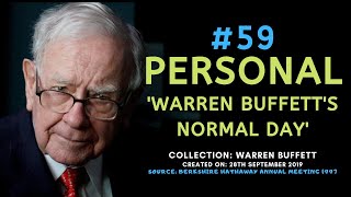 Warren Buffett describes his Normal Day | BRK 1997【C:W.B Ep.59】