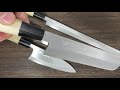 yoshihiro white no.2 supreme jousaku knife series with magnolia wood handle