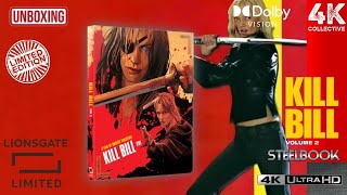 Kill Bill Volume 2 4K UltraHD Blu-ray steelbook | Lionsgate Limited Unboxing