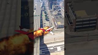 GTA 5: Fiery Plane Crash in PD  #gta5 #gta