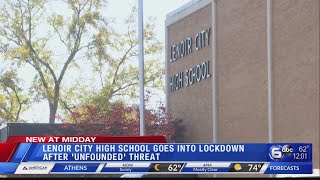 Lenoir City High School goes into lockdown after 'unfounded' threat