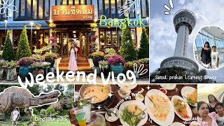 Weekend vlog* some attractions in somut prakan ,dining at seaside restaurant Bangkok💗Thailand