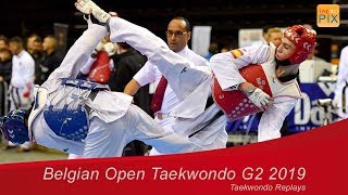 Belgian Open Taekwondo G2 2019 Day 1 fight  402 GREGORY PORTARO vs  Aykhan TAGHIZADE