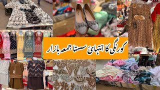 Jumma Bazar Karachi-footwears,Bags,dress,jewelry,crockery & kids Shopping-Local Bazar Pakistan