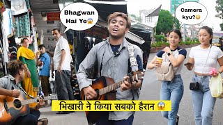Beggar Prank Singing Hindi Songs In Public | Shocking Girls Reactions😱 | Street Talent | Jhopdi K