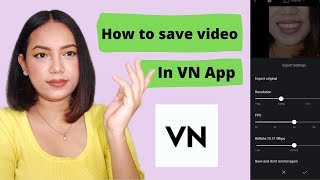 How to save video in VN editing app to gallery tutorial | increase clarity quality, blur to clear