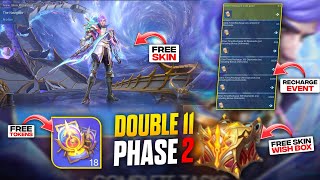 Free 18 tokens double 11 recharge event phase 2 now available/ #mobilelegends #mlbb