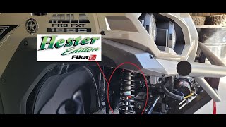 Hester Edition Elka shock packages for Kawasaki Mule Pro F 1000 Models.