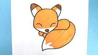 How to Draw  a cute Fox (EASY)