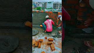 prapit bricks  and plaster woll#subscribe #shortvideo #like #bilding #parapet