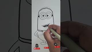 How To Draw a minion || How to draw minions easy step by step