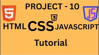 HTML, CSS, JavaScript Tutorial - Project-10 - User Login Validator