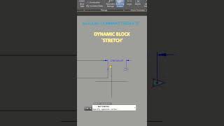 #autocadcommands #viral #shortvideo #shorts , Dynamic block, Stretch