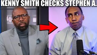 Stephen A. Gets Humbled By Kenny Smith On TNT Live For Kyrie Slander/Apology