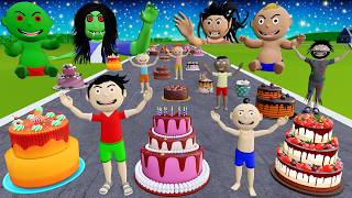 Pagal Bittu Sittu Aur Chirkut Ka Birthday Cartoon | Cake Wala Cartoon | Birthday Cake Cartoon