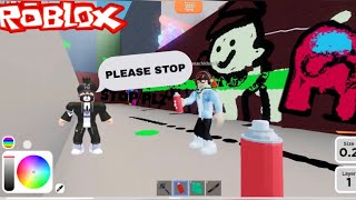 ROBLOX SPRAY PAINT TROLLING *GONE WRONG*