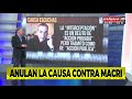 Anulan la causa contra Macri