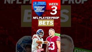 NFL Player Prop Bets For Week 3 Of Thursday Night Football #fantasyfootball #nfl #betting