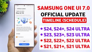 Samsung (S Series) One Ui 7.0 Android 15 Update | Release Date | S23,S24 Ultra New Update