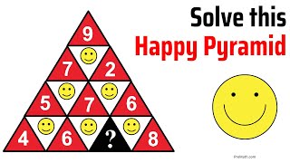 Solve this Happy Pyramid | Fun Puzzle!