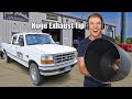 I Put The Biggest Exhaust Tip I Could Buy On My 7.3L Powerstroke