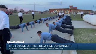 Tulsa Fire Department graduates cadets, receives money from Improve Our Tulsa