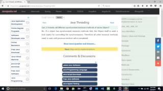 Can 2 threads call different synchronized instance methods of same Object? | javapedia.net
