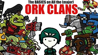 The Basics of Every Ork Clan (at least the major ones pls don't yell at me) | Warhammer 40k Lore