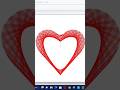 Heart ❤️ Shape Design Using Python Turtle 🤔 watch now! #design #python #turtle #shortsfeed