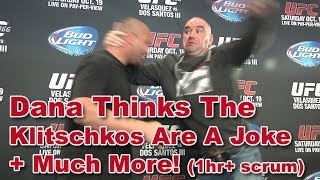 UFC 166 Dana White Scrum: Klitschkos Are A Joke, Fedor vs Lesnar, Cutting Palhares