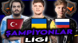 ŞAMPİYONLAR LİGİ : s1mple vs m0NESY w/ İMORR, xfloud, wicadia, jotta | FPL CSGO