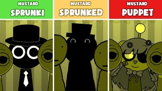 Incredibox : Sprunki Mustard Vs. Sprunked Mustard Vs. Puppets Mustard  | (NEW MOD)