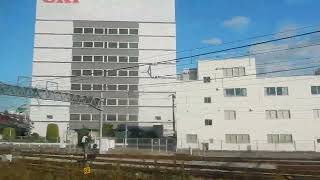 241126 0849車窓,高崎線倉賀野から高崎に着く