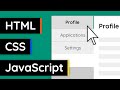 How to Create Switchable Tabs - HTML, CSS & JavaScript Tutorial