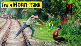 Viral Train Horn Prank 2022 | Best of Loud Horn Prank Reaction on public..