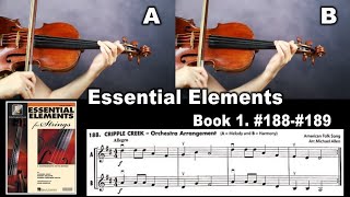 [Essential Elements Violin] Book 1. #188-#189