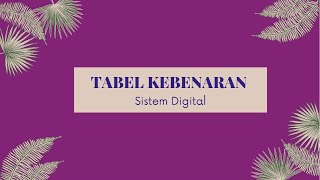 Tabel Kebenaran | BeTe