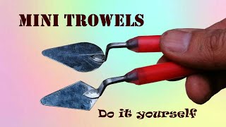 How to make mini trowel for bricklaying. Construction Tool. DIY Mini Tools