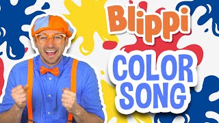 Blippi | Color Song + MORE ! | Learn with Blippi | Song for Kids |  Educational Videos for Kids