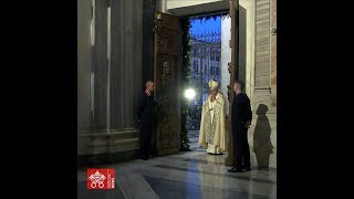 HOLY DOOR #4 OPENED: Cardinal Rolandas Makrickas opens 4th Holy Door at St. Mary Major