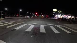 Riding in the night, amazing street view #asmr