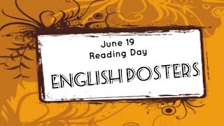 READING DAY | English Posters |