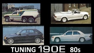 Mercedes 190E W201 tuning чумовые модификации 80-х