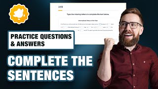 How to Score 140 in DET Interactive Reading - Complete the Sentences